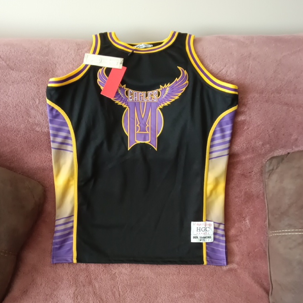 Eagles Jersey - Black, Purple, and Yellow